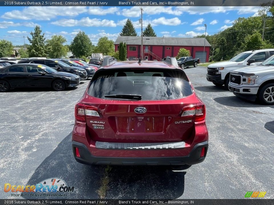 2018 Subaru Outback 2.5i Limited Crimson Red Pearl / Ivory Photo #3
