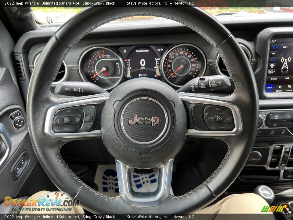 2022 Jeep Wrangler Unlimited Sahara 4x4 Steering Wheel Photo #19