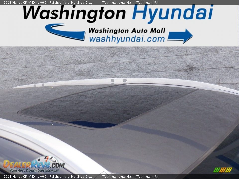 2013 Honda CR-V EX-L AWD Polished Metal Metallic / Gray Photo #3