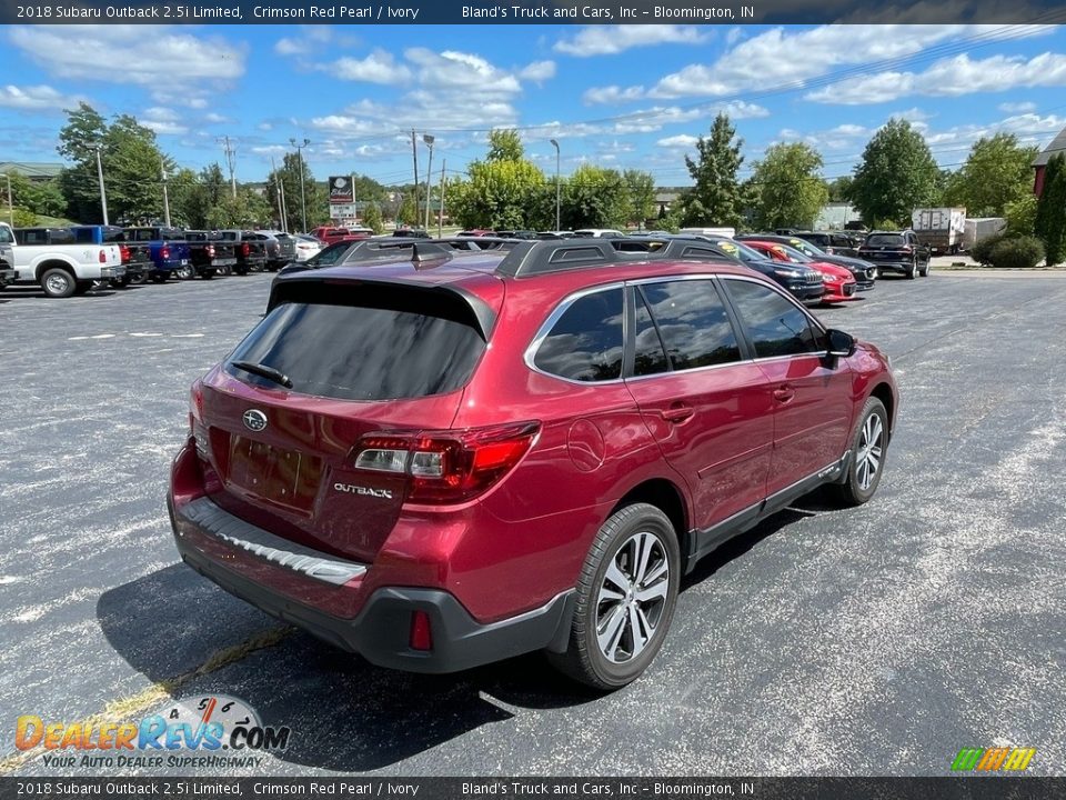 2018 Subaru Outback 2.5i Limited Crimson Red Pearl / Ivory Photo #4