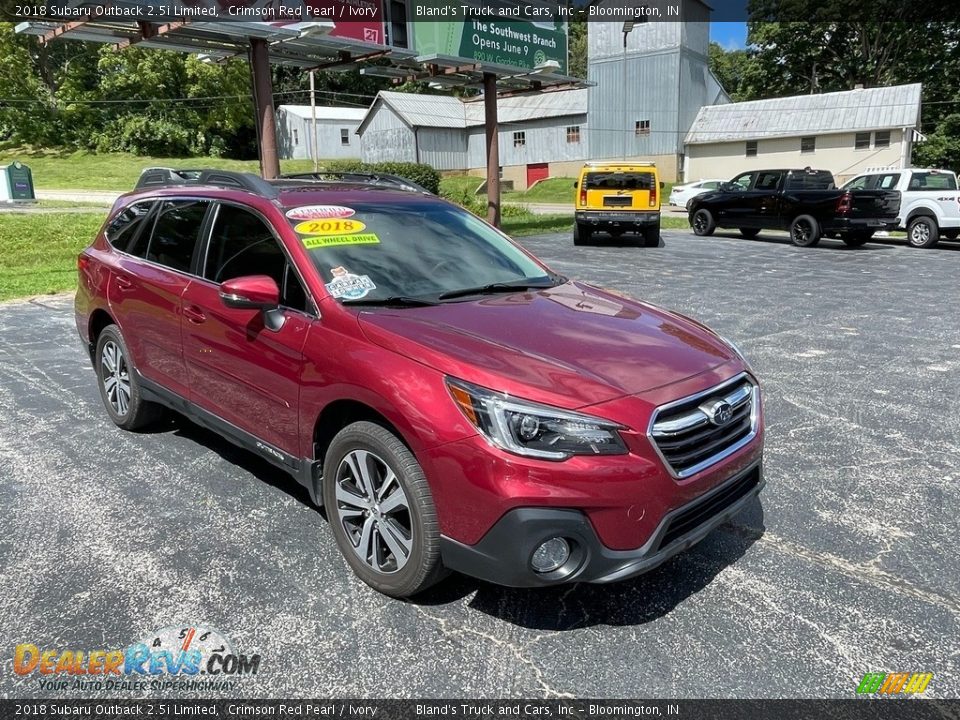 2018 Subaru Outback 2.5i Limited Crimson Red Pearl / Ivory Photo #5