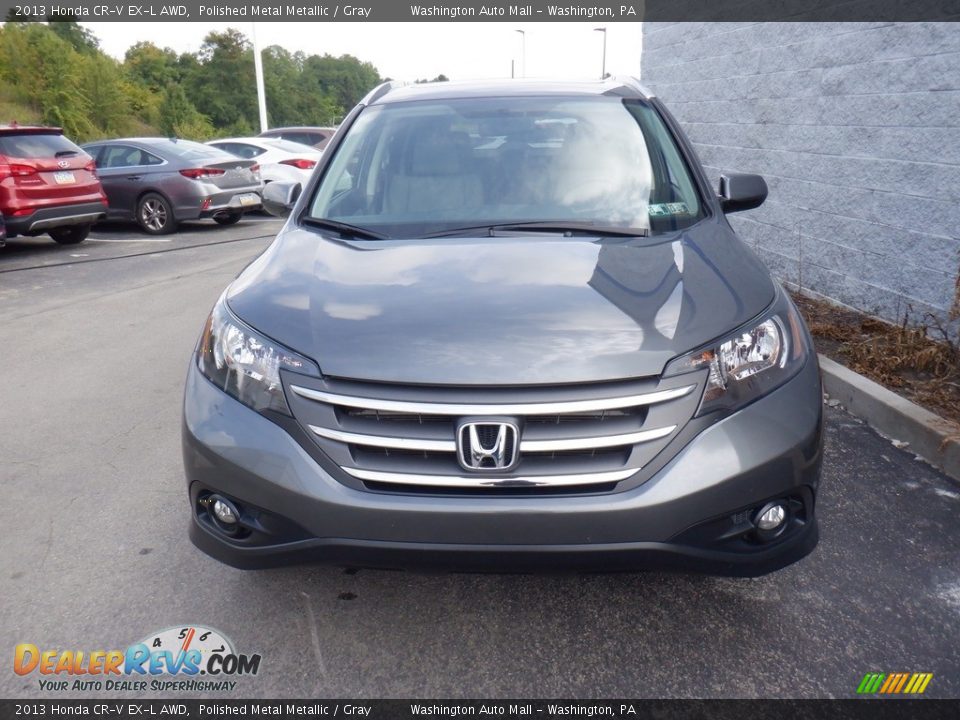 2013 Honda CR-V EX-L AWD Polished Metal Metallic / Gray Photo #5