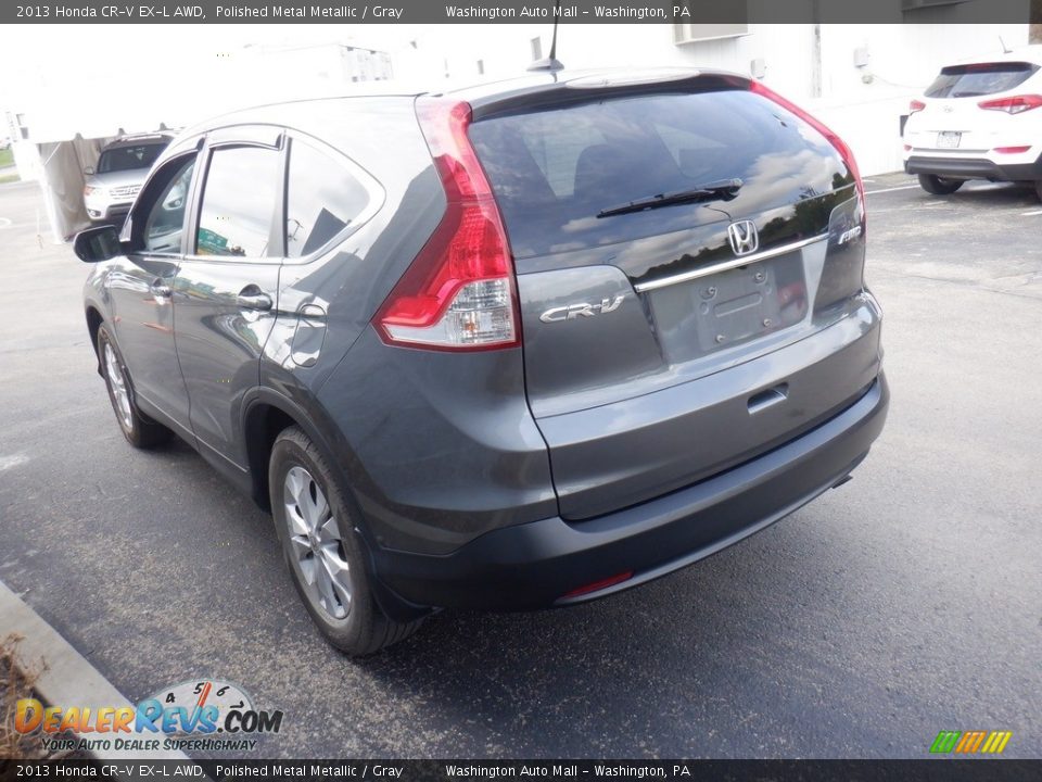 2013 Honda CR-V EX-L AWD Polished Metal Metallic / Gray Photo #7