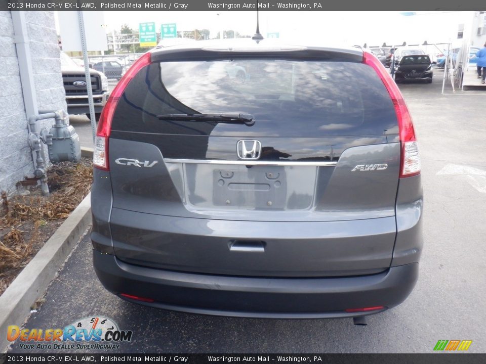2013 Honda CR-V EX-L AWD Polished Metal Metallic / Gray Photo #8