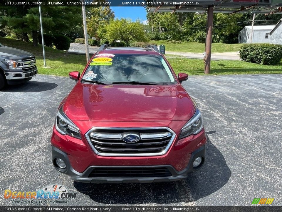 2018 Subaru Outback 2.5i Limited Crimson Red Pearl / Ivory Photo #6