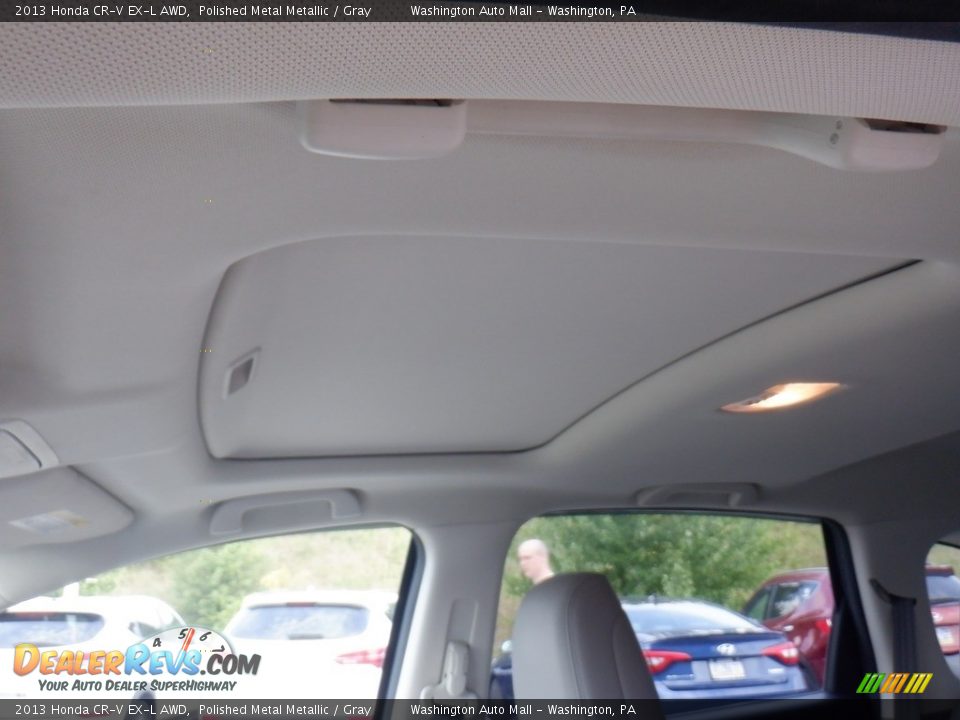 2013 Honda CR-V EX-L AWD Polished Metal Metallic / Gray Photo #11