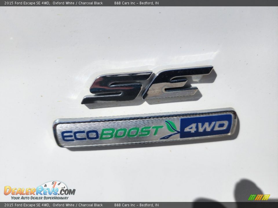 2015 Ford Escape SE 4WD Oxford White / Charcoal Black Photo #22