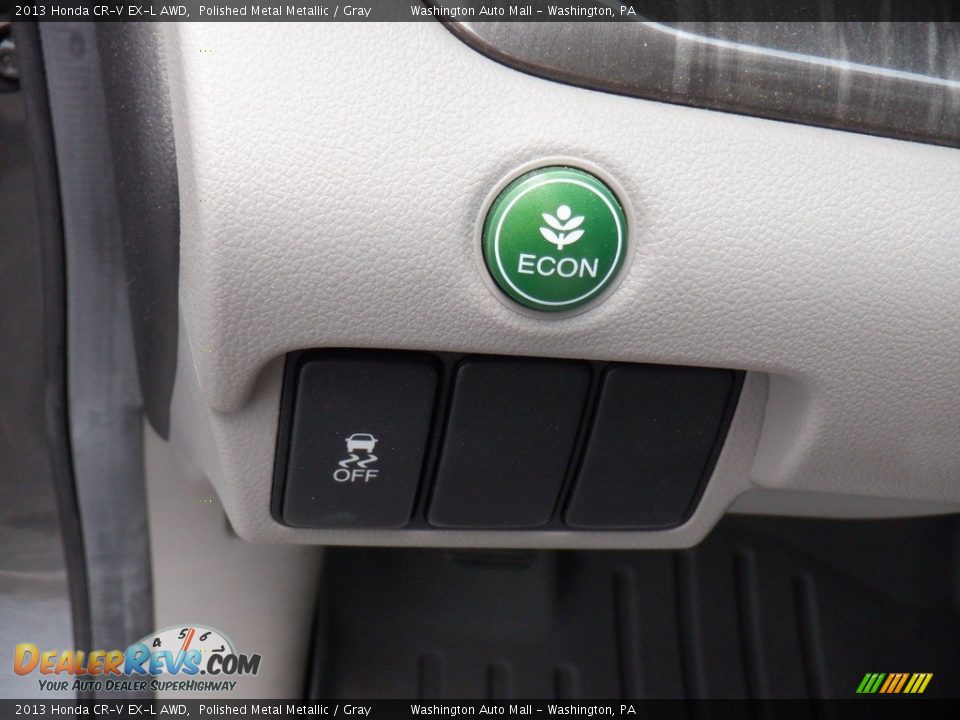 2013 Honda CR-V EX-L AWD Polished Metal Metallic / Gray Photo #13