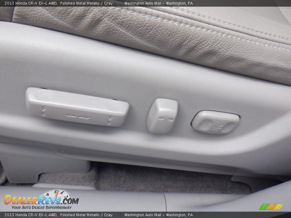 2013 Honda CR-V EX-L AWD Polished Metal Metallic / Gray Photo #15