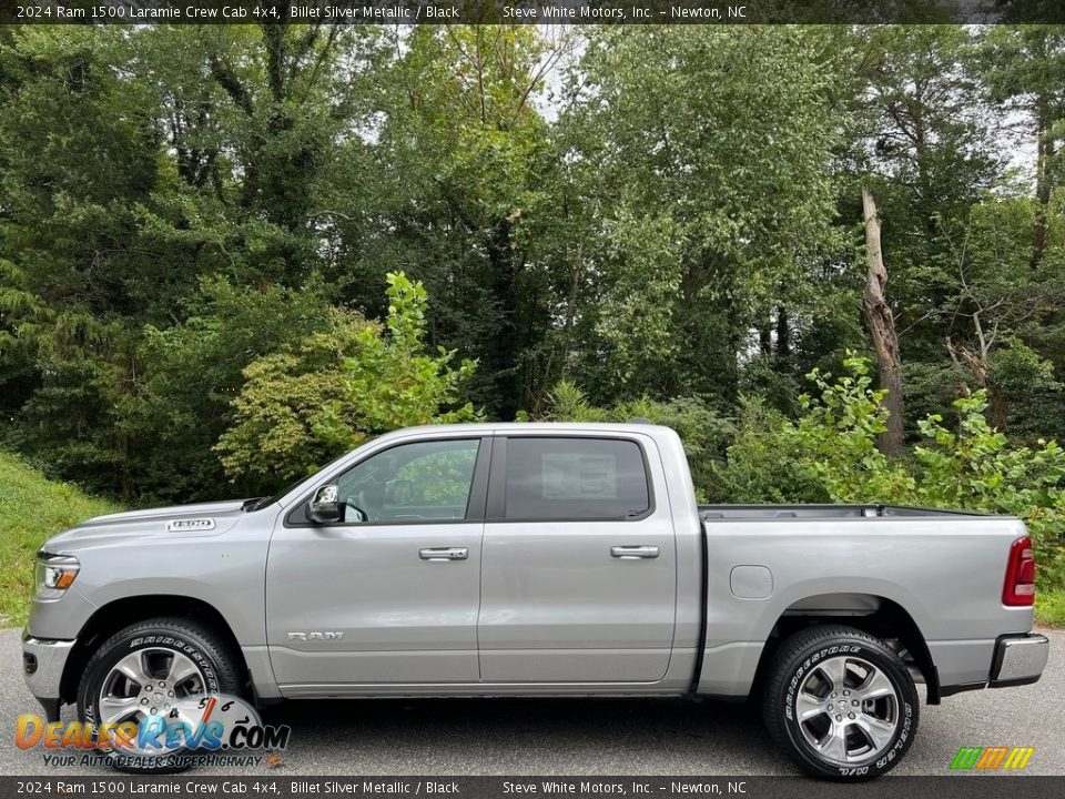 Billet Silver Metallic 2024 Ram 1500 Laramie Crew Cab 4x4 Photo #1