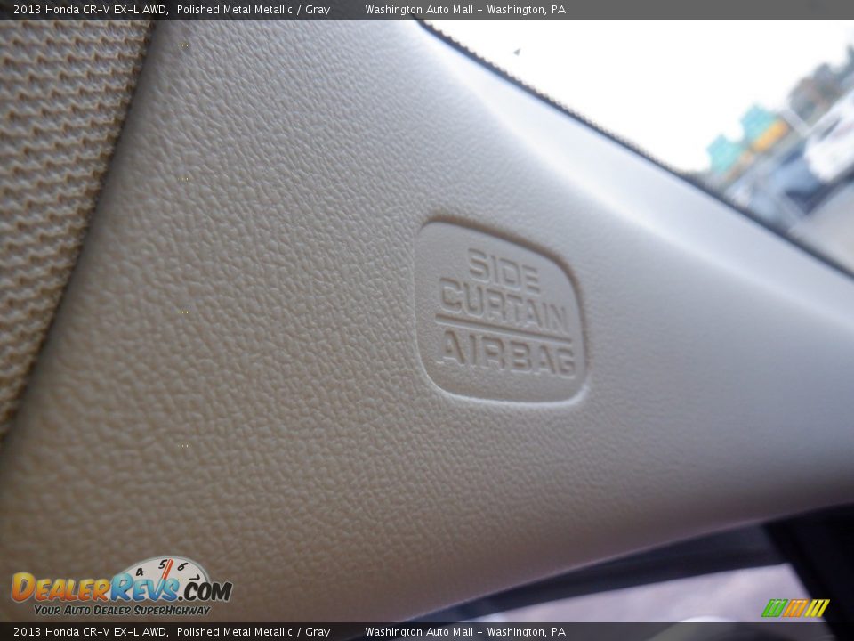 2013 Honda CR-V EX-L AWD Polished Metal Metallic / Gray Photo #17