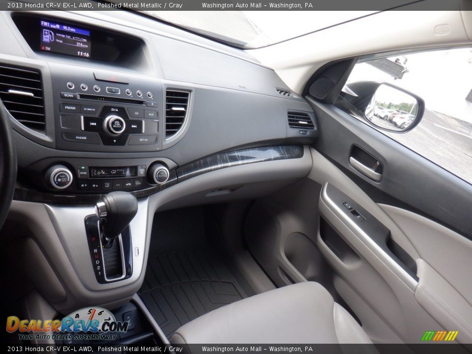 2013 Honda CR-V EX-L AWD Polished Metal Metallic / Gray Photo #18