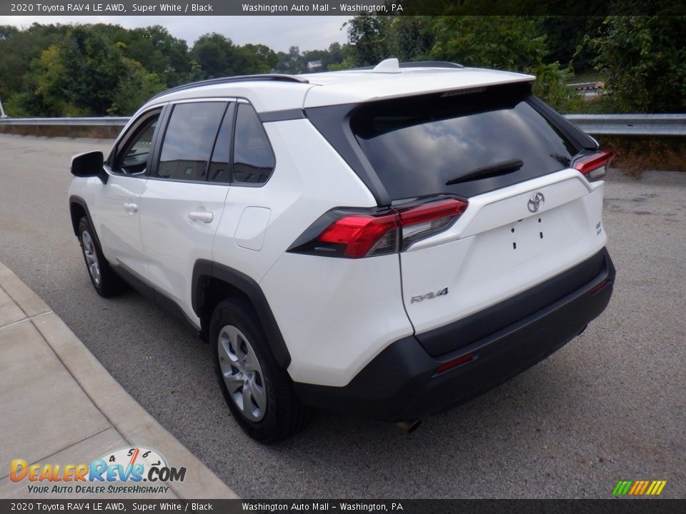 2020 Toyota RAV4 LE AWD Super White / Black Photo #14