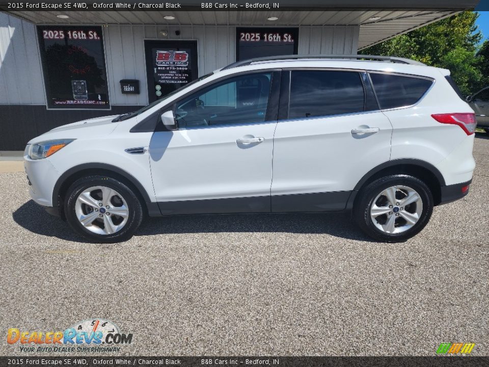 2015 Ford Escape SE 4WD Oxford White / Charcoal Black Photo #27