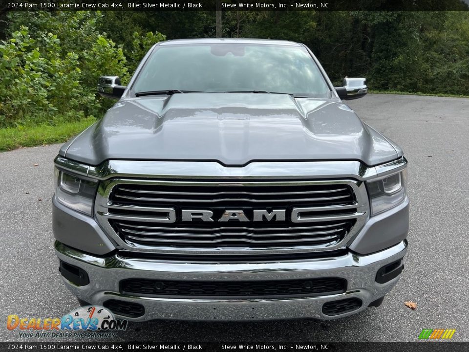 2024 Ram 1500 Laramie Crew Cab 4x4 Billet Silver Metallic / Black Photo #3