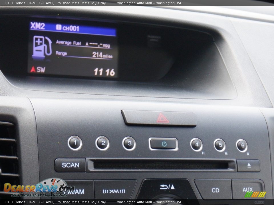 2013 Honda CR-V EX-L AWD Polished Metal Metallic / Gray Photo #20