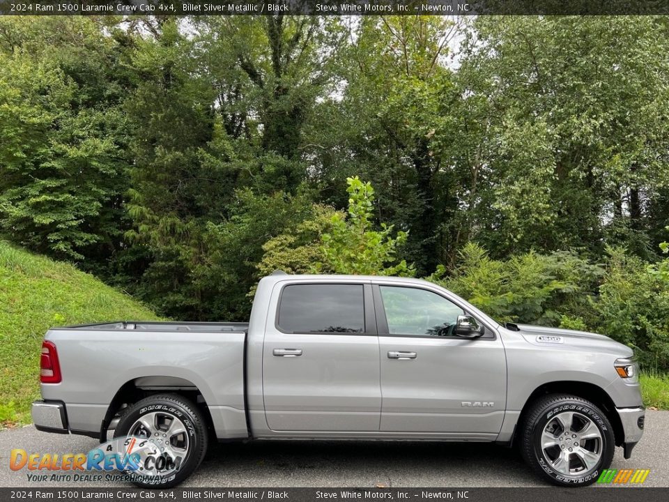 Billet Silver Metallic 2024 Ram 1500 Laramie Crew Cab 4x4 Photo #5