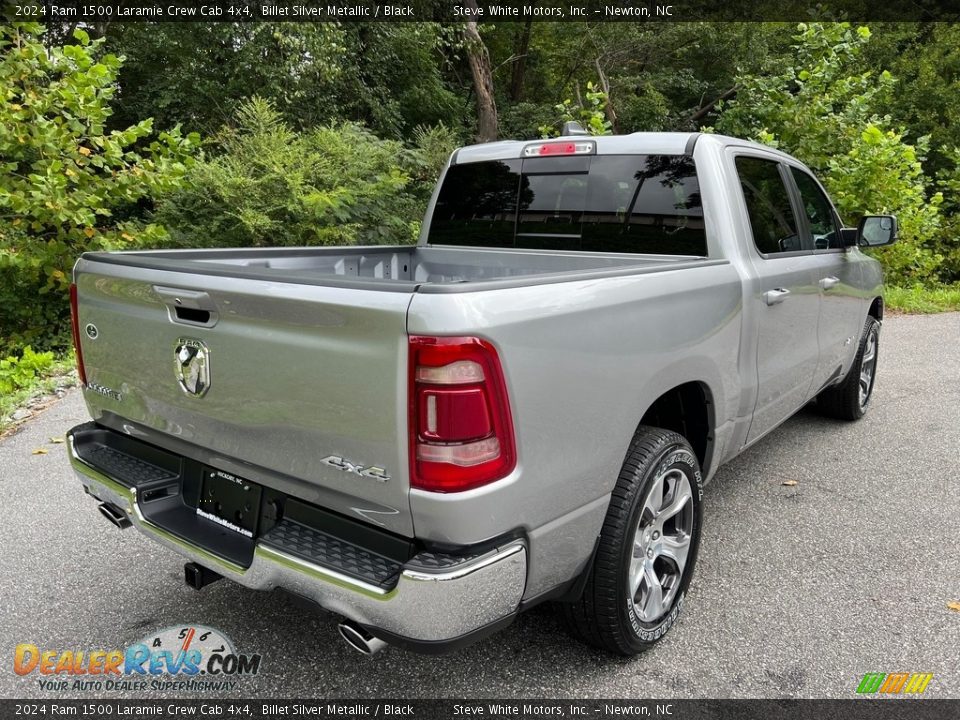 2024 Ram 1500 Laramie Crew Cab 4x4 Billet Silver Metallic / Black Photo #6