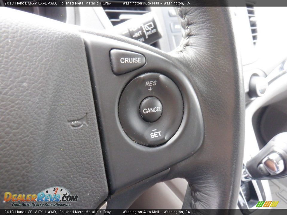 2013 Honda CR-V EX-L AWD Polished Metal Metallic / Gray Photo #26