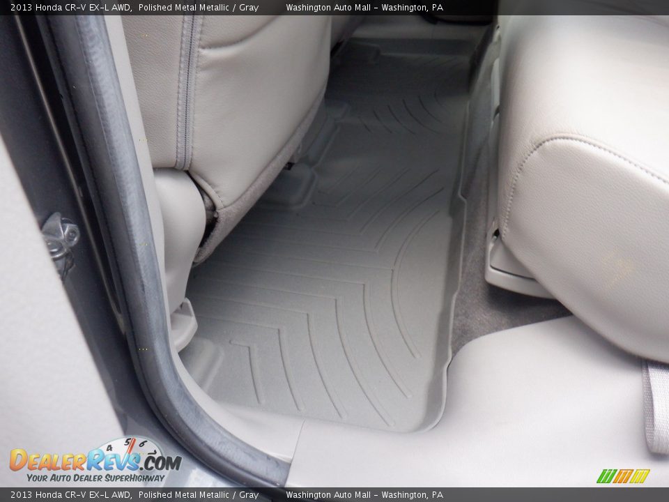 2013 Honda CR-V EX-L AWD Polished Metal Metallic / Gray Photo #28