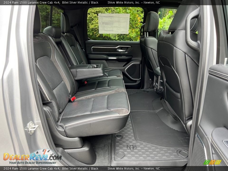 Rear Seat of 2024 Ram 1500 Laramie Crew Cab 4x4 Photo #17