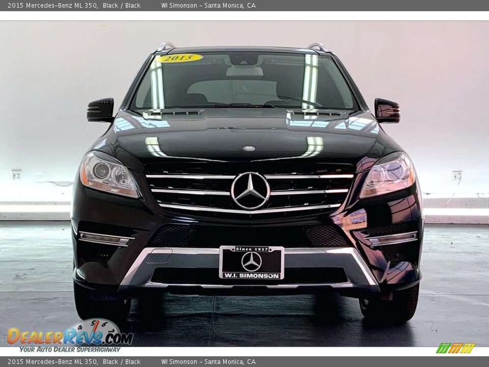 2015 Mercedes-Benz ML 350 Black / Black Photo #2