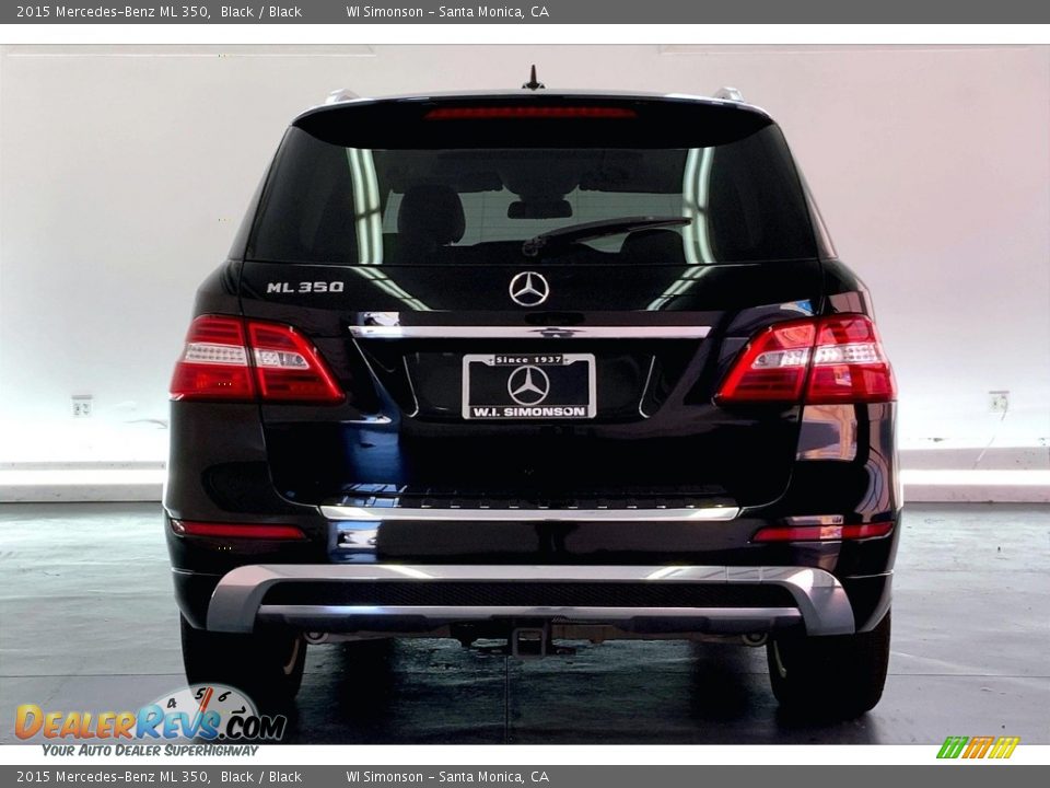 2015 Mercedes-Benz ML 350 Black / Black Photo #3