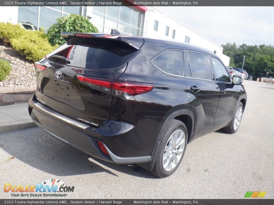 2020 Toyota Highlander Limited AWD Opulent Amber / Harvest Beige Photo #18