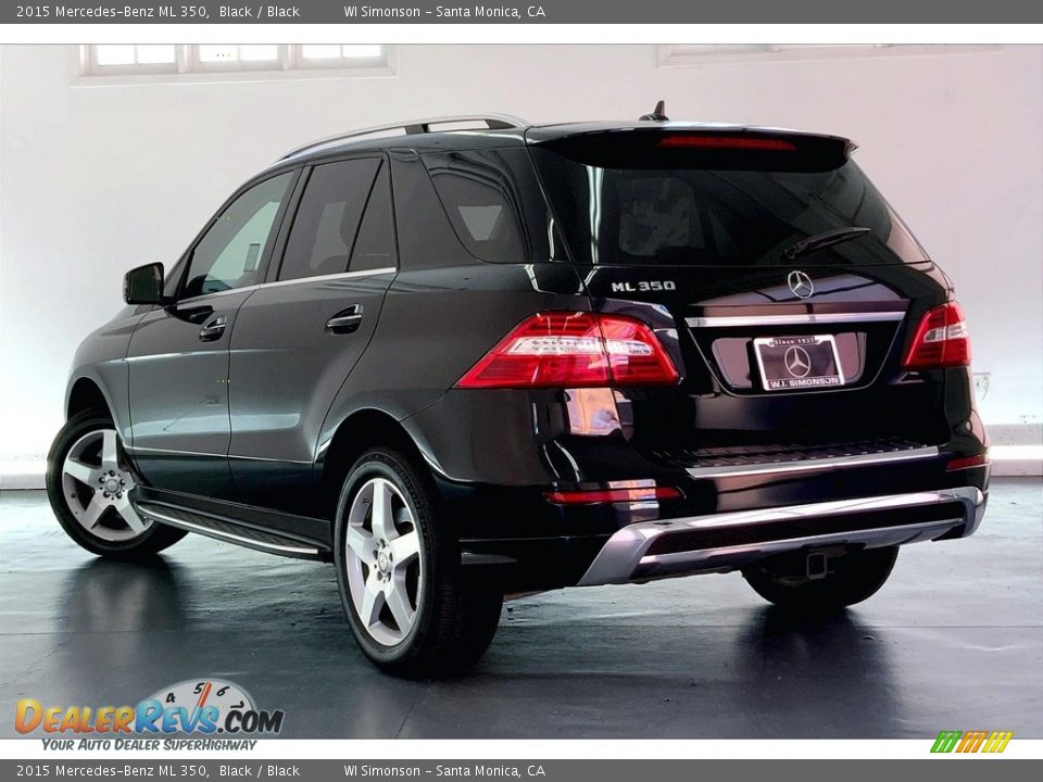 2015 Mercedes-Benz ML 350 Black / Black Photo #10