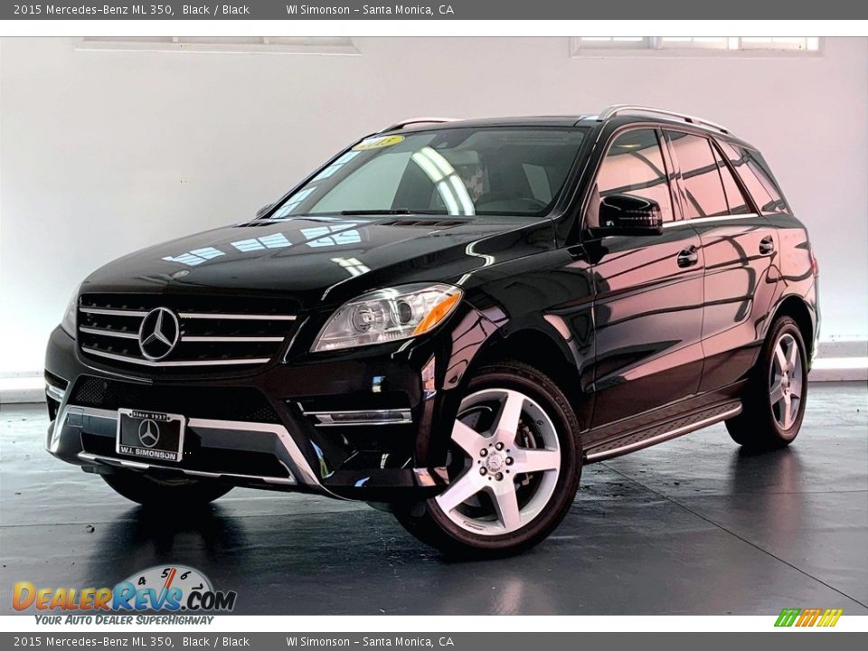 2015 Mercedes-Benz ML 350 Black / Black Photo #12