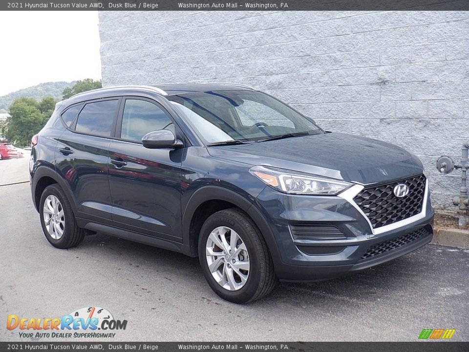 2021 Hyundai Tucson Value AWD Dusk Blue / Beige Photo #1