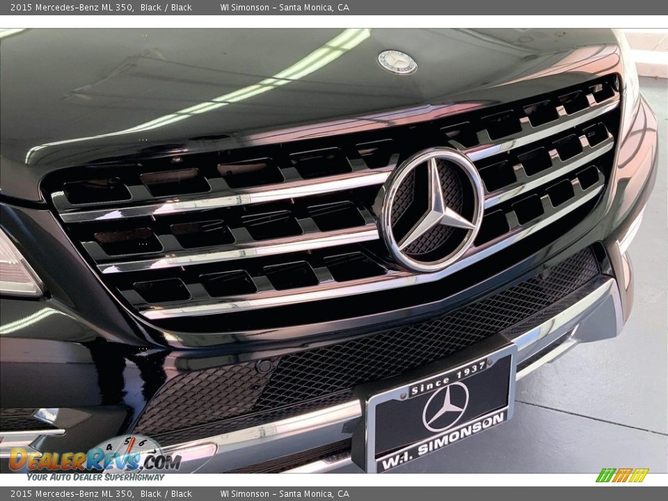 2015 Mercedes-Benz ML 350 Black / Black Photo #30