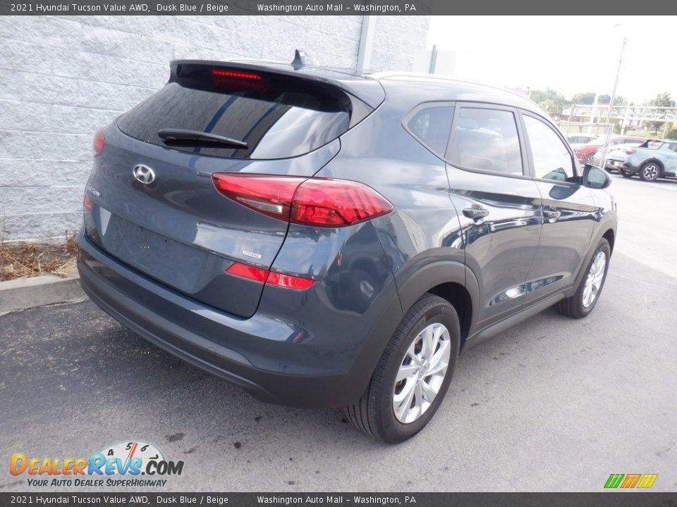 2021 Hyundai Tucson Value AWD Dusk Blue / Beige Photo #8