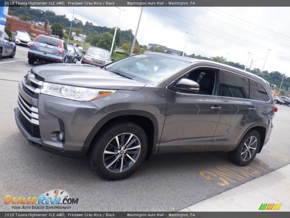 2018 Toyota Highlander XLE AWD Predawn Gray Mica / Black Photo #7