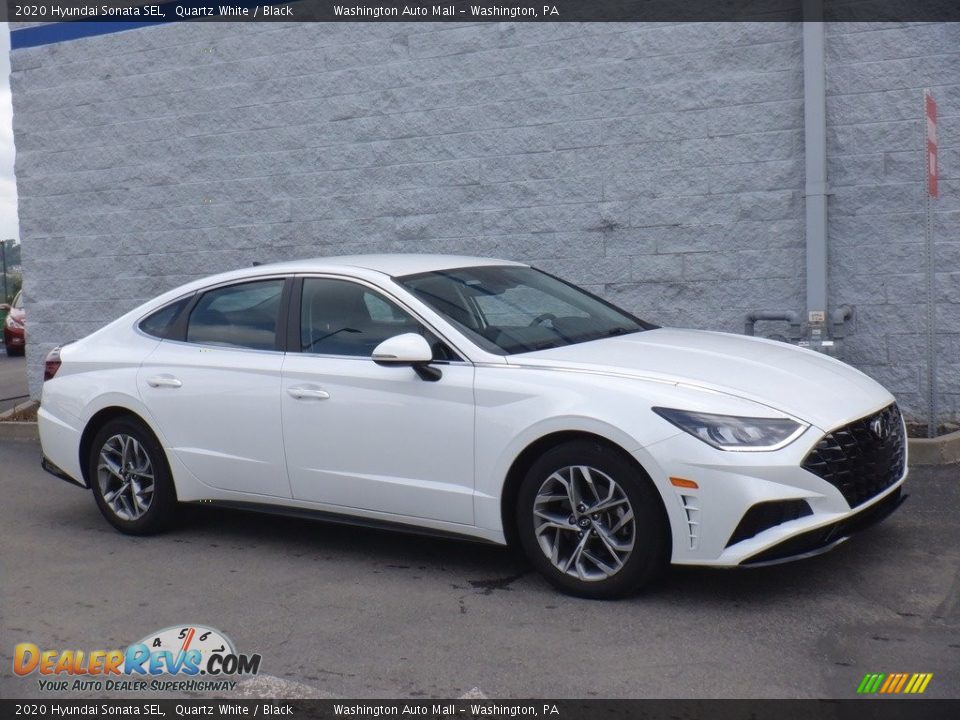 Quartz White 2020 Hyundai Sonata SEL Photo #1