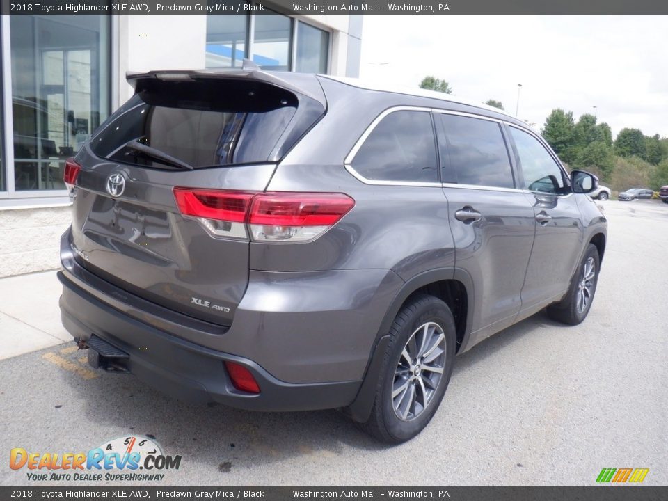 2018 Toyota Highlander XLE AWD Predawn Gray Mica / Black Photo #9