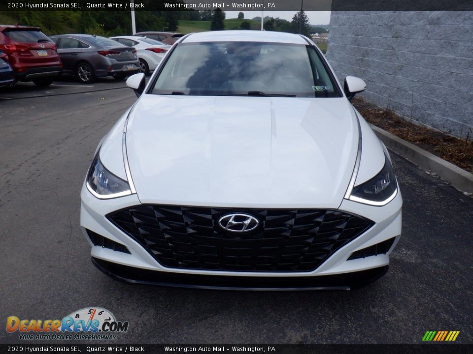 2020 Hyundai Sonata SEL Quartz White / Black Photo #3