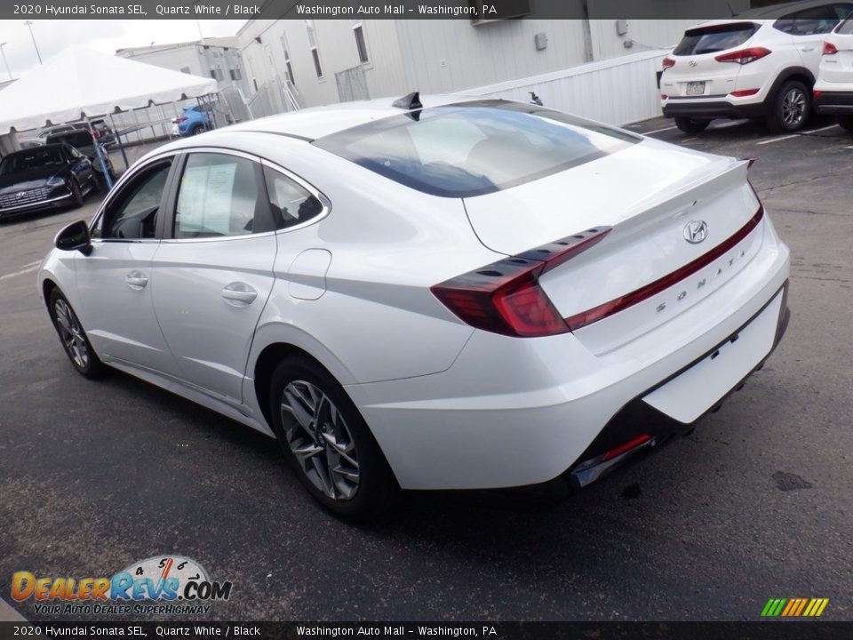 2020 Hyundai Sonata SEL Quartz White / Black Photo #5