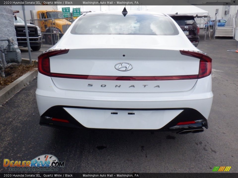 2020 Hyundai Sonata SEL Quartz White / Black Photo #6