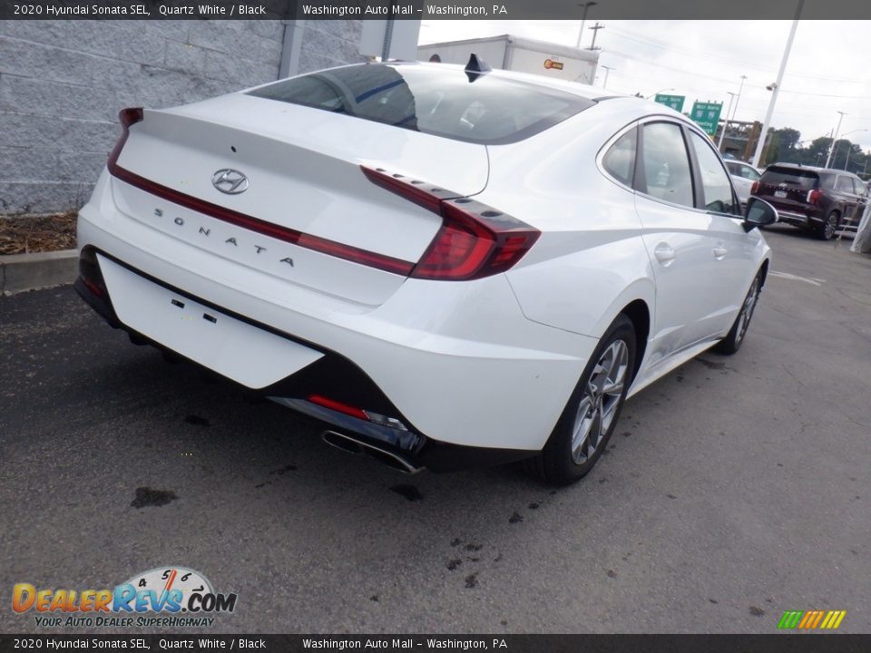 2020 Hyundai Sonata SEL Quartz White / Black Photo #7