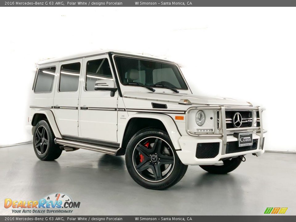 2016 Mercedes-Benz G 63 AMG Polar White / designo Porcelain Photo #2