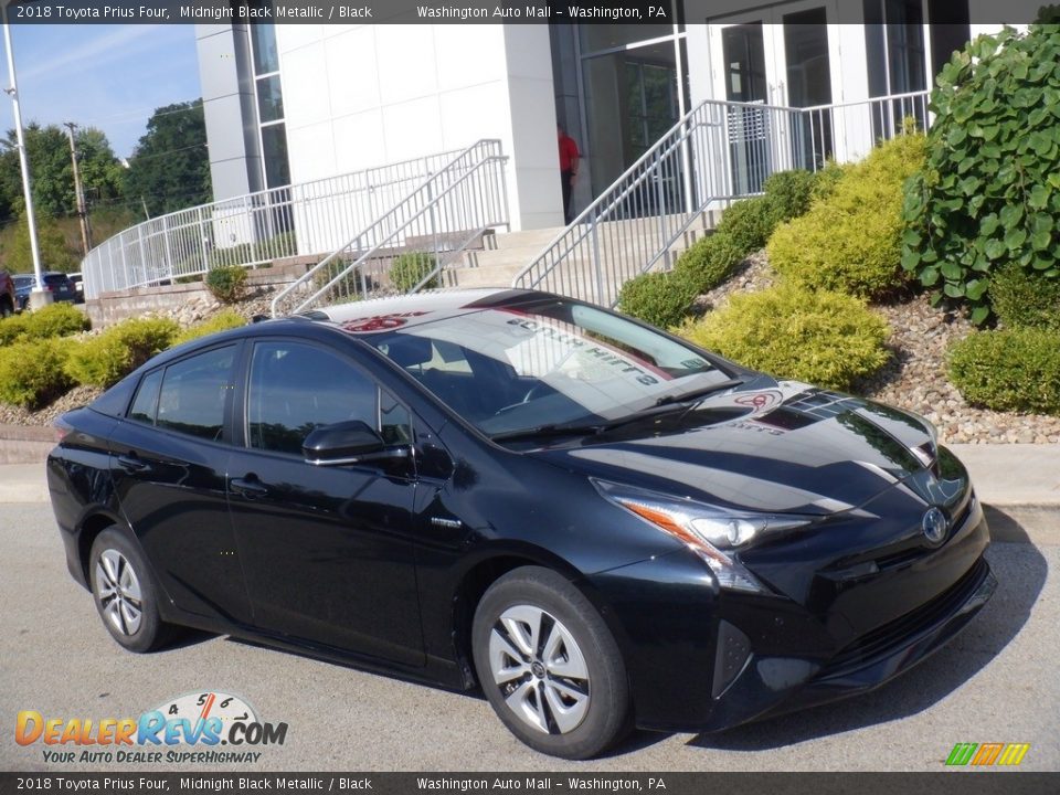 2018 Toyota Prius Four Midnight Black Metallic / Black Photo #1