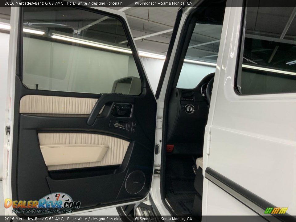 2016 Mercedes-Benz G 63 AMG Polar White / designo Porcelain Photo #20