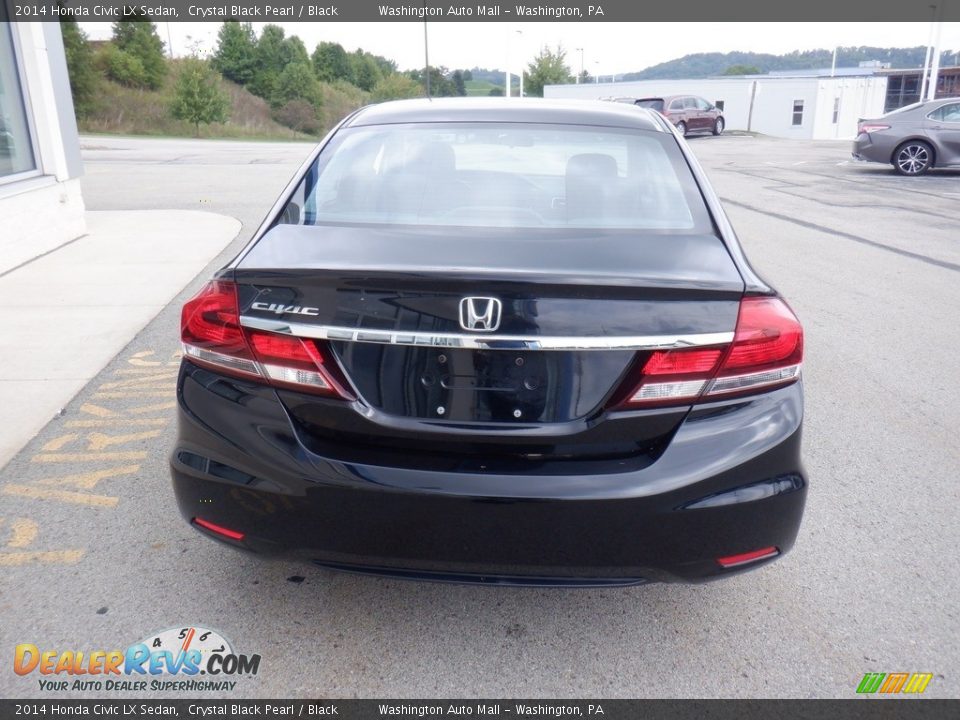 2014 Honda Civic LX Sedan Crystal Black Pearl / Black Photo #4