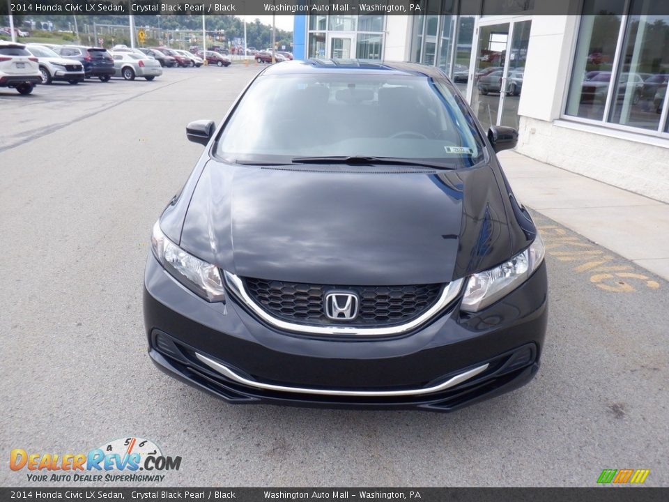 2014 Honda Civic LX Sedan Crystal Black Pearl / Black Photo #7