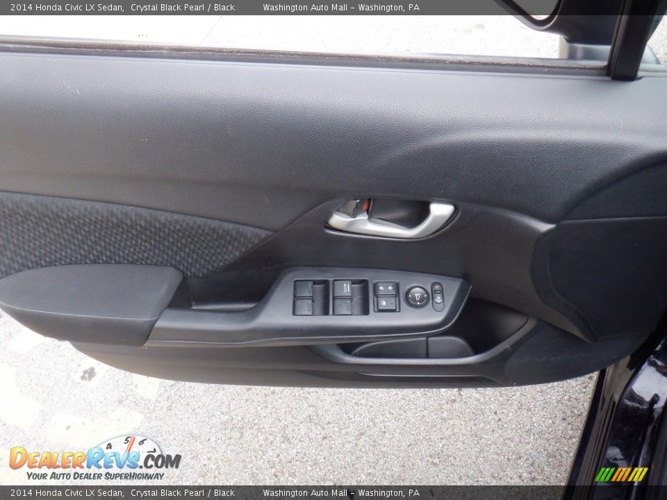 2014 Honda Civic LX Sedan Crystal Black Pearl / Black Photo #10