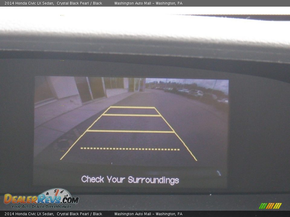 2014 Honda Civic LX Sedan Crystal Black Pearl / Black Photo #20