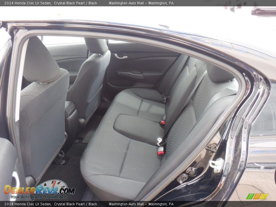 2014 Honda Civic LX Sedan Crystal Black Pearl / Black Photo #22
