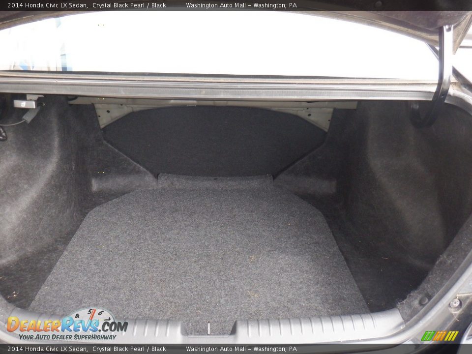 2014 Honda Civic LX Sedan Crystal Black Pearl / Black Photo #23