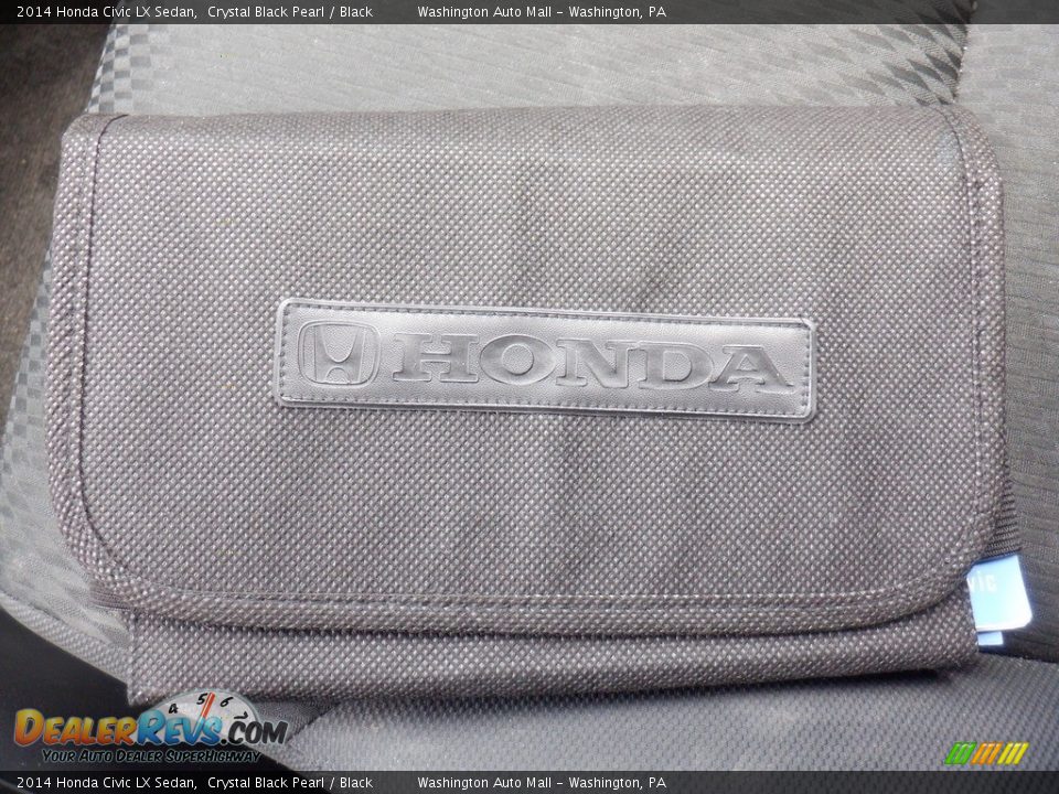 2014 Honda Civic LX Sedan Crystal Black Pearl / Black Photo #24